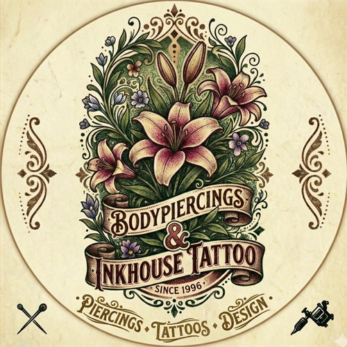 „Bodypiercings & Inkhouse Tattoo Inh. Christine Grkinic“-Logo, zur Startseite